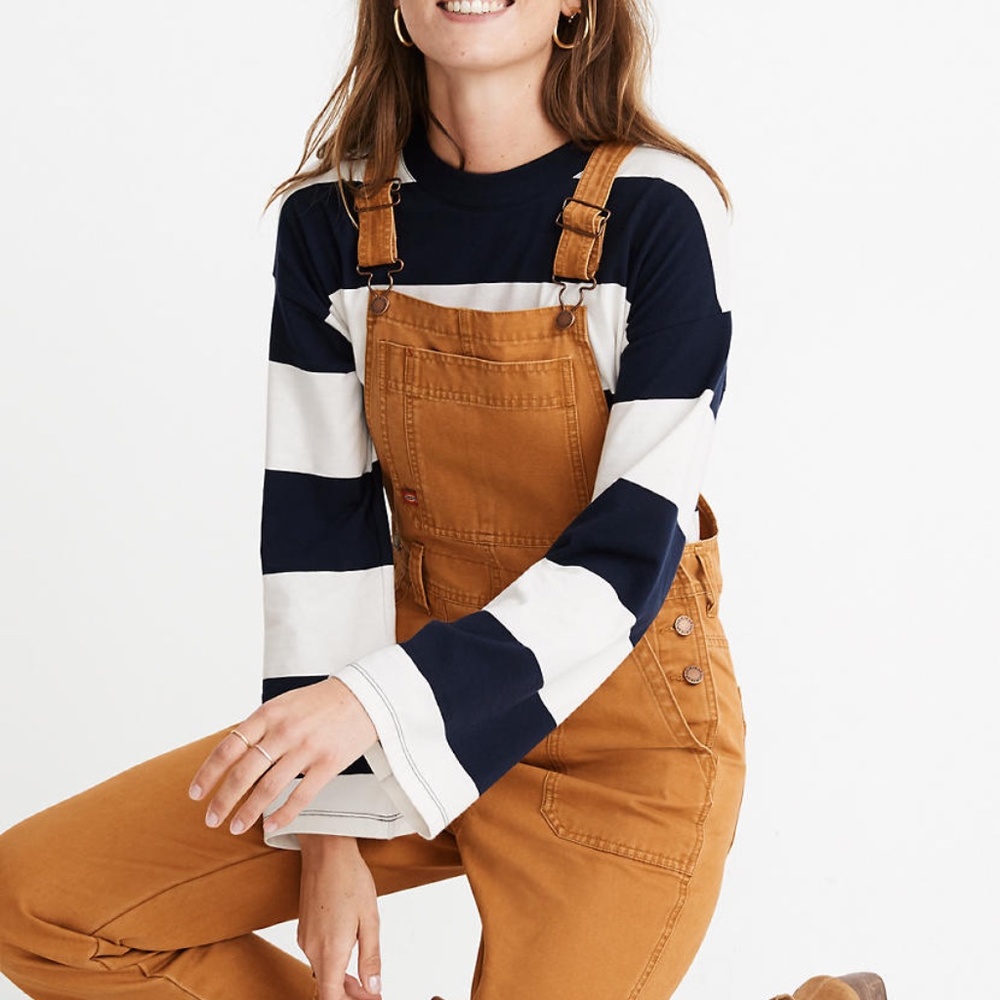 Madewell/Dickies Butterscotch Straight-Leg Overalls